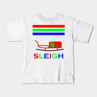 Santa Sleigh Kids T-Shirt